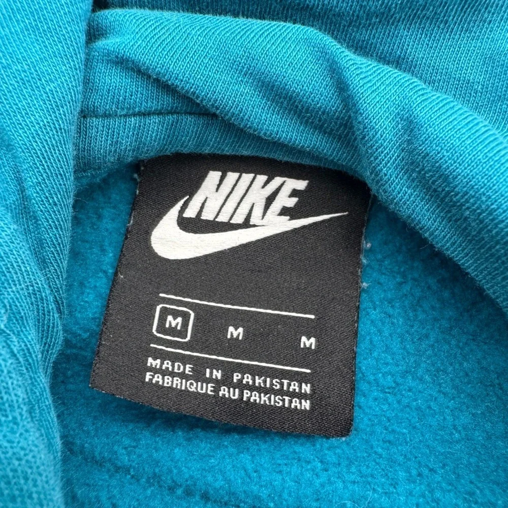 Nike Just Do It Graphic Hoodie Teal Womens Medium